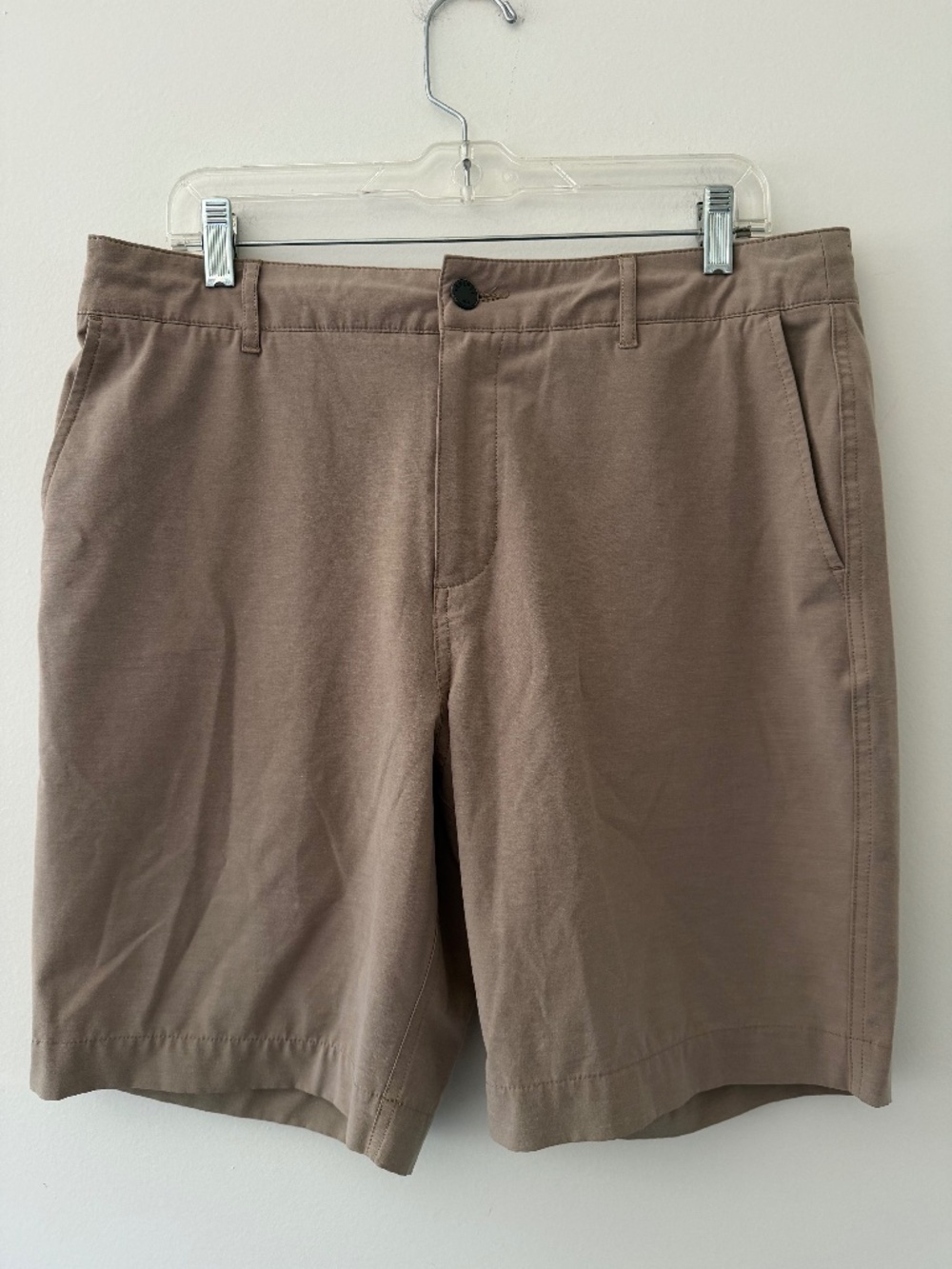 Faherty All Day 9" Khaki Shorts Pockets SPF 50+ Lightweight Zip Fly Casual
